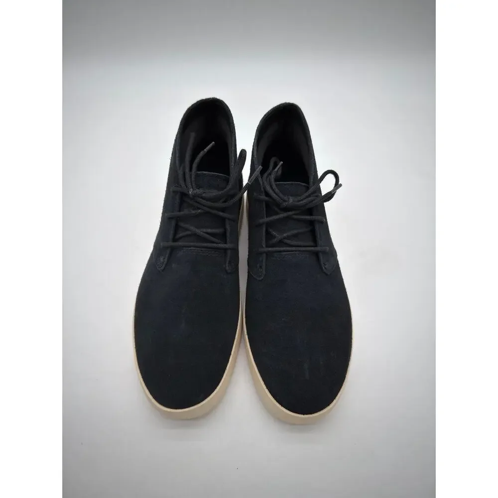 Everlane Desert Chukka Sneaker Boot Pebble Suede Leather Casual Black NIB 7.5